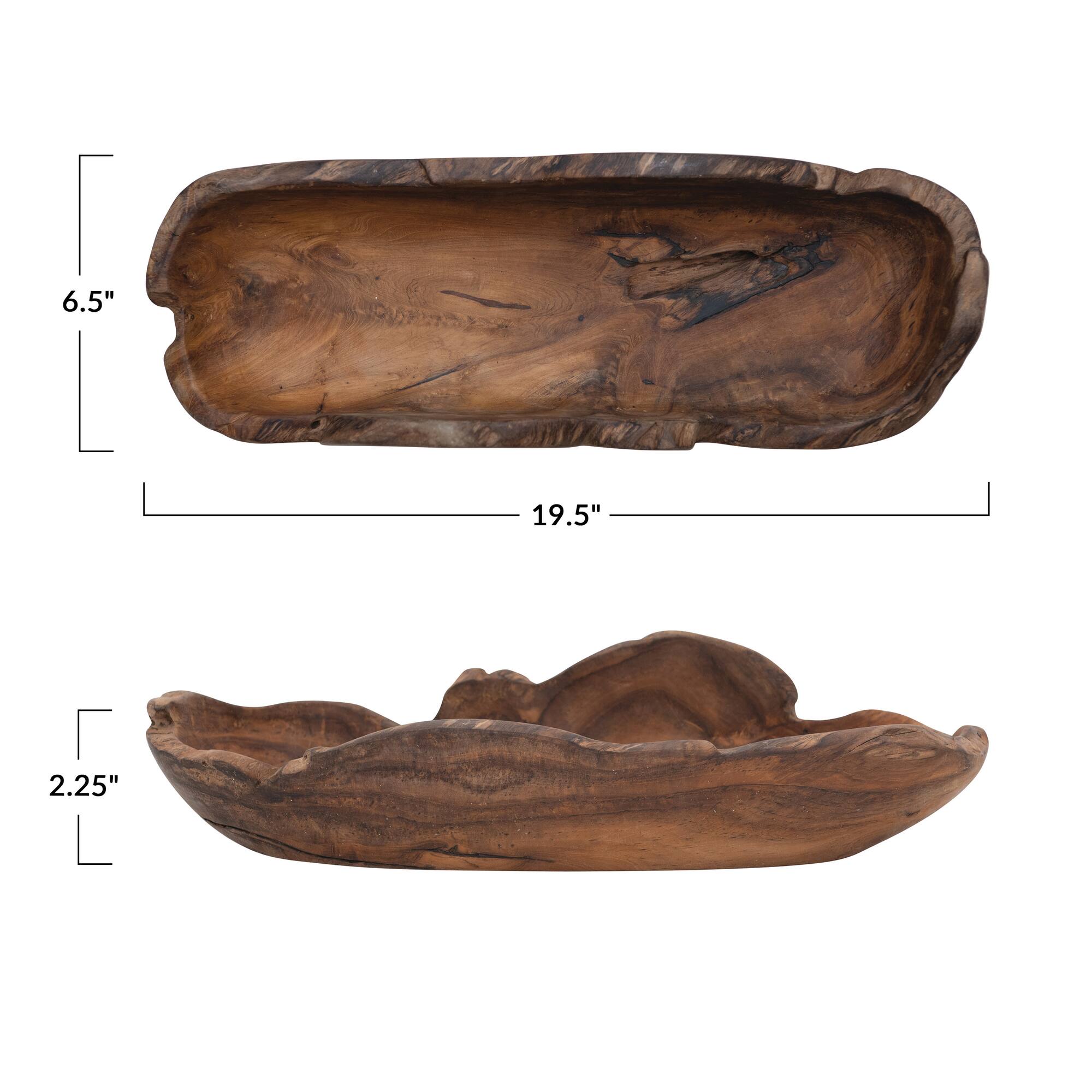 Hello Honey® 19.5" Wood Bowl Décor